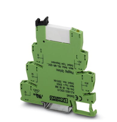 Phoenix Contact Interface Relay and Base; PLC-RSP-230UC/21; Universal; 6A; SPDT; 230VAC/DC IN; DIN Rail Mount; Spring-Cage Connection